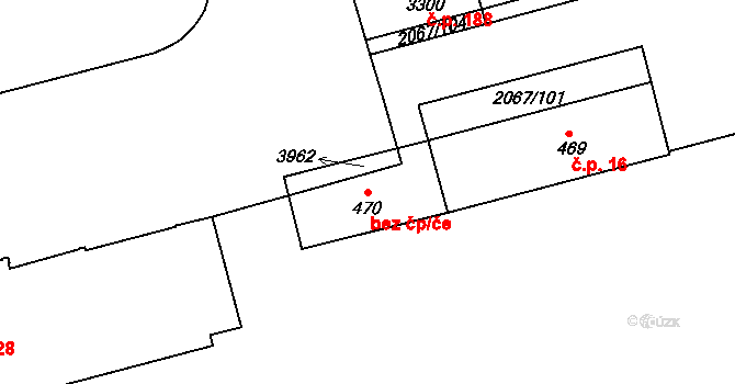 Náchod 50217585 na parcele st. 470 v KÚ Náchod, Katastrální mapa