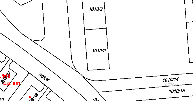 Krč 925,926,927,928,929,, Praha na parcele st. 1010/2 v KÚ Krč, Katastrální mapa