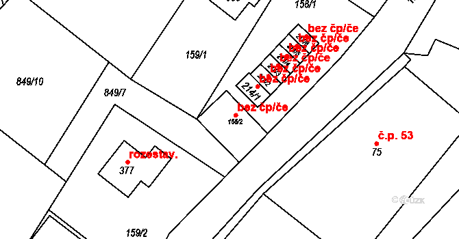 Čistá v Krkonoších 131, Černý Důl na parcele st. 166/2 v KÚ Čistá v Krkonoších, Katastrální mapa