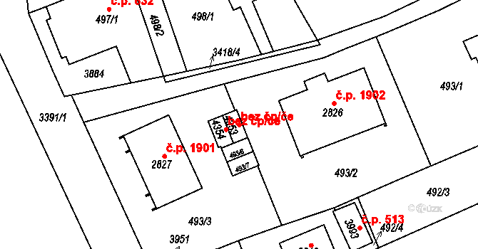 Česká Třebová 39407586 na parcele st. 4353 v KÚ Česká Třebová, Katastrální mapa