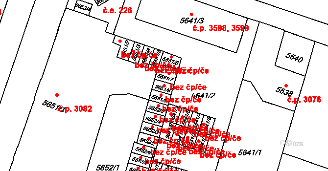 Prostějov 41171586 na parcele st. 5651/8 v KÚ Prostějov, Katastrální mapa