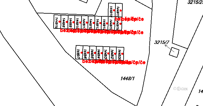 Rychnov nad Kněžnou 41993586 na parcele st. 1448/4 v KÚ Rychnov nad Kněžnou, Katastrální mapa