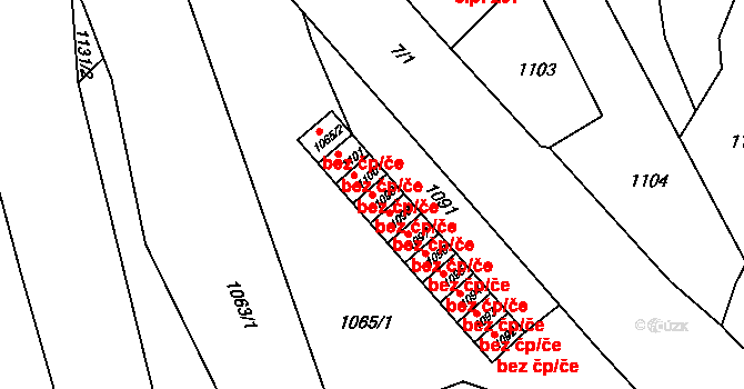 Stráž nad Nisou 42224586 na parcele st. 1099 v KÚ Stráž nad Nisou, Katastrální mapa