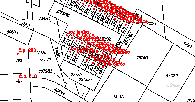 Křepice 48149586 na parcele st. 503 v KÚ Křepice u Hustopečí, Katastrální mapa