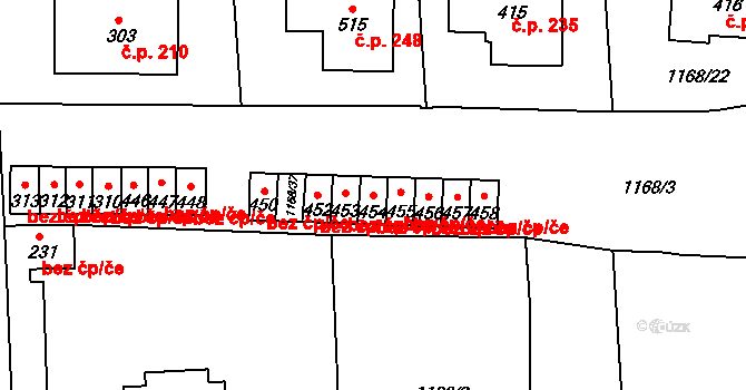 Lnáře 49984586 na parcele st. 454 v KÚ Lnáře, Katastrální mapa