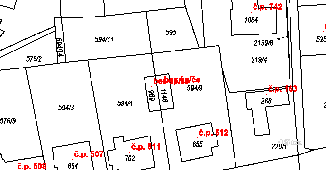 Sobotka 102745587 na parcele st. 1148 v KÚ Sobotka, Katastrální mapa