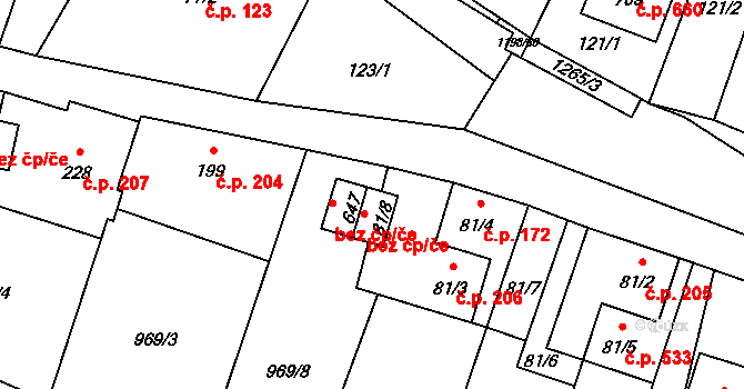 Mořkov 48366587 na parcele st. 647 v KÚ Mořkov, Katastrální mapa