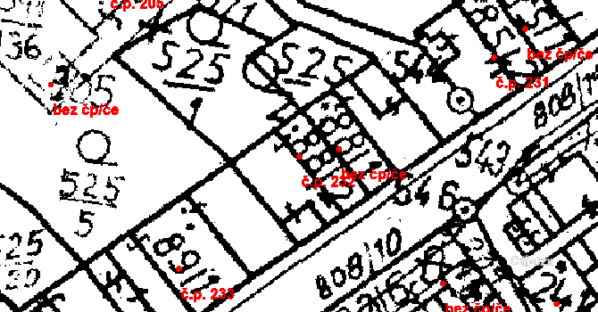 Dlouhá Ves 232 na parcele st. 88/2 v KÚ Dlouhá Ves u Sušice, Katastrální mapa