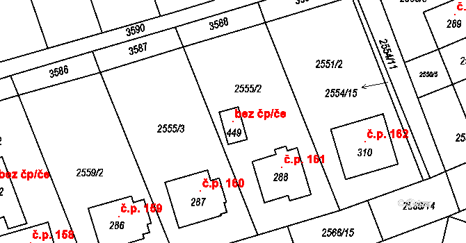 Sehradice 115251588 na parcele st. 449 v KÚ Sehradice, Katastrální mapa