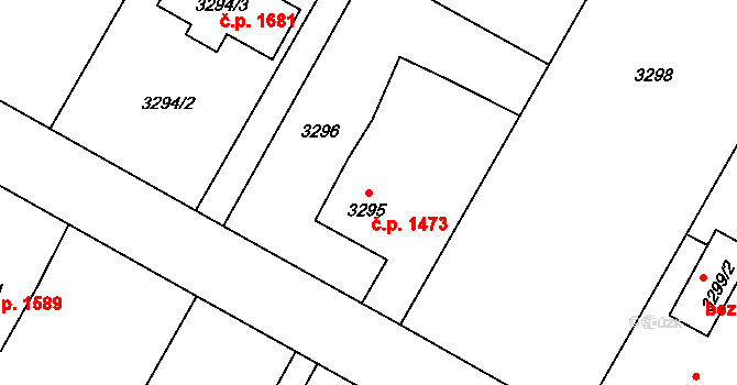 Rychvald 1473 na parcele st. 3295 v KÚ Rychvald, Katastrální mapa