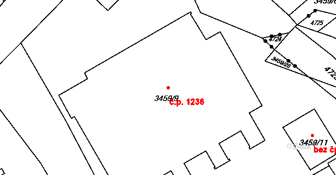 Poruba 1236, Orlová na parcele st. 3459/9 v KÚ Poruba u Orlové, Katastrální mapa