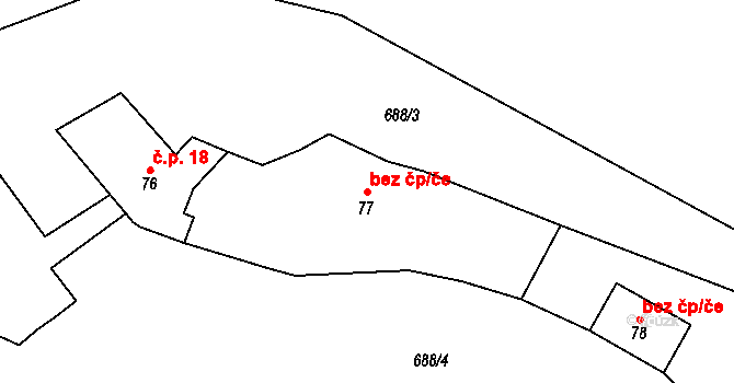Turnov 38886588 na parcele st. 77 v KÚ Mašov u Turnova, Katastrální mapa