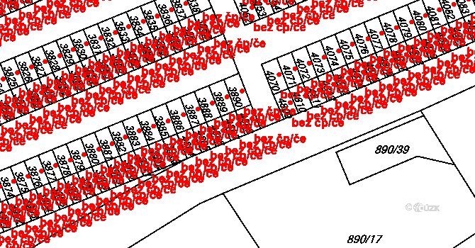 Kroměříž 39042588 na parcele st. 4807 v KÚ Kroměříž, Katastrální mapa