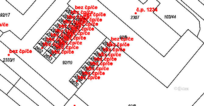 Neratovice 39366588 na parcele st. 2664 v KÚ Neratovice, Katastrální mapa