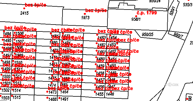 Dobříš 48751588 na parcele st. 1461 v KÚ Dobříš, Katastrální mapa