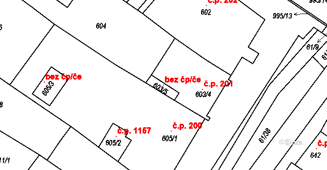 Mutěnice 104660589 na parcele st. 603/5 v KÚ Mutěnice, Katastrální mapa