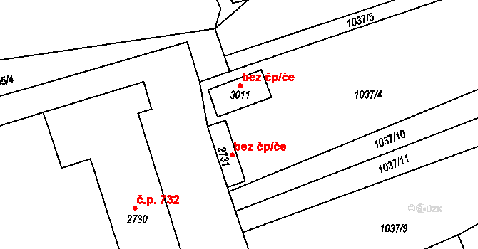 Ostravice 40340589 na parcele st. 3011 v KÚ Ostravice 1, Katastrální mapa