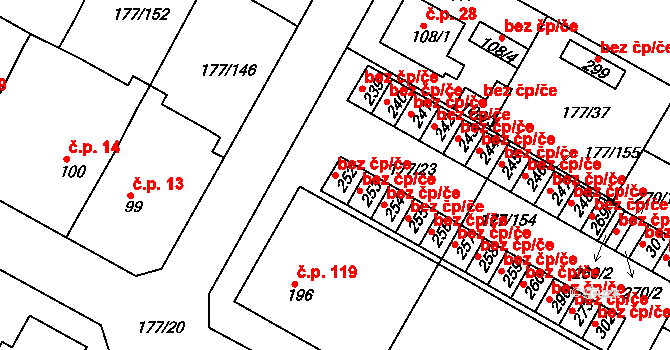 Světec 41920589 na parcele st. 252 v KÚ Chotějovice, Katastrální mapa