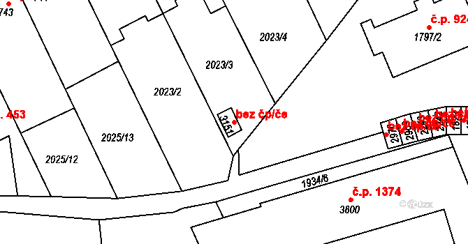 Sušice 45160589 na parcele st. 3151 v KÚ Sušice nad Otavou, Katastrální mapa