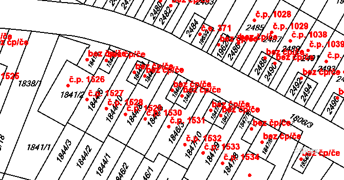 Brno 39481590 na parcele st. 1846/7 v KÚ Husovice, Katastrální mapa