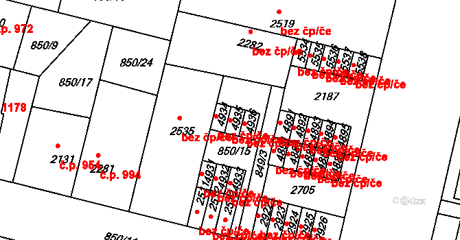 Mladá Boleslav 41343590 na parcele st. 4935 v KÚ Mladá Boleslav, Katastrální mapa