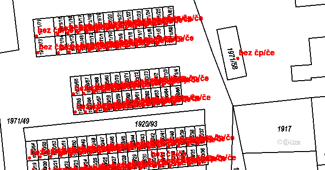 Třešť 44508590 na parcele st. 1971/3 v KÚ Třešť, Katastrální mapa