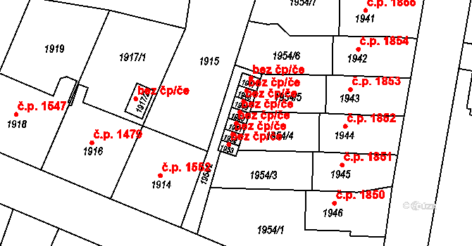 Česká Lípa 45926590 na parcele st. 1951 v KÚ Česká Lípa, Katastrální mapa