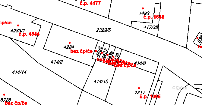 Jablonec nad Nisou 263, Katastrální mapa
