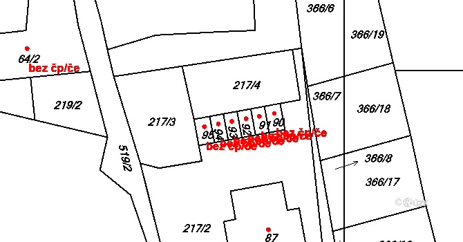 Mišovice 39970591 na parcele st. 93 v KÚ Pohoří u Mirovic, Katastrální mapa