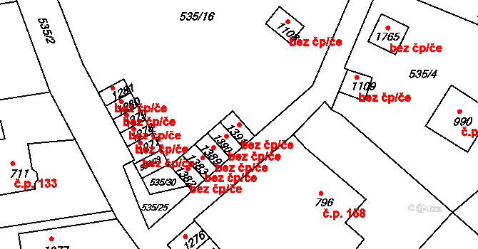 Broumov 40075591 na parcele st. 1391 v KÚ Broumov, Katastrální mapa
