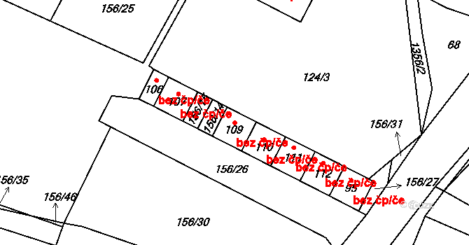 Modlíkov 43136591 na parcele st. 109 v KÚ Modlíkov u Přibyslavi, Katastrální mapa