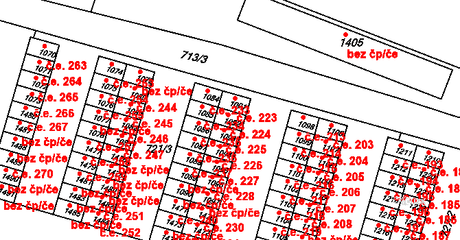 Litovel 224 na parcele st. 1092 v KÚ Litovel, Katastrální mapa