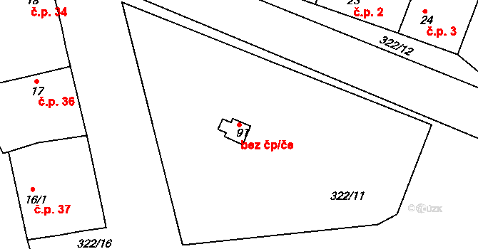 Lysá nad Labem 49319591 na parcele st. 91 v KÚ Litol, Katastrální mapa