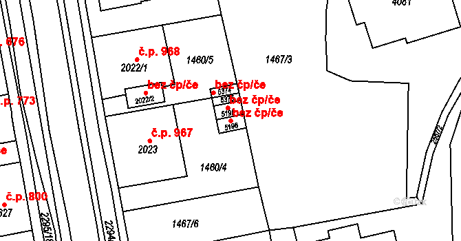 Beroun 50102591 na parcele st. 5196 v KÚ Beroun, Katastrální mapa
