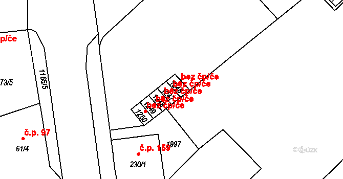 Mariánské Lázně 89568591 na parcele st. 1247 v KÚ Úšovice, Katastrální mapa