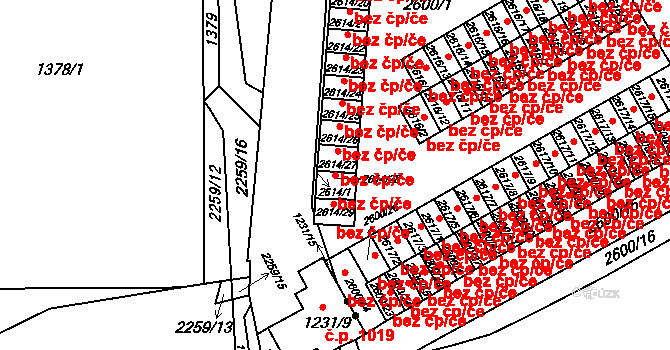 Třinec 41837592 na parcele st. 2614/28 v KÚ Lyžbice, Katastrální mapa