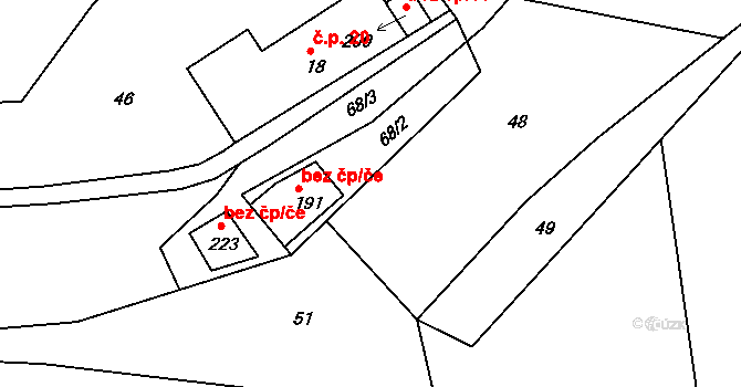 Kobyly 43486592 na parcele st. 191 v KÚ Kobyly, Katastrální mapa
