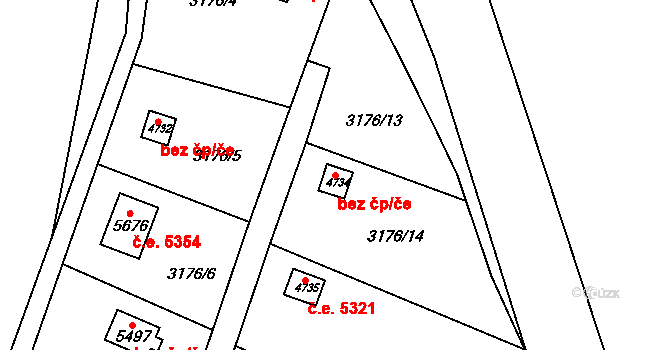 Dvůr Králové nad Labem 48526592 na parcele st. 4734 v KÚ Dvůr Králové nad Labem, Katastrální mapa