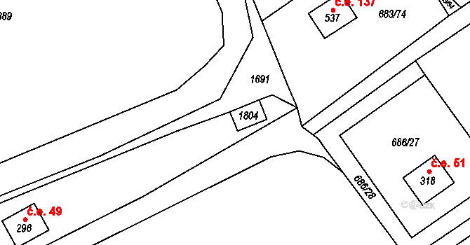 Halouny 50, Svinaře na parcele st. 295 v KÚ Svinaře, Katastrální mapa