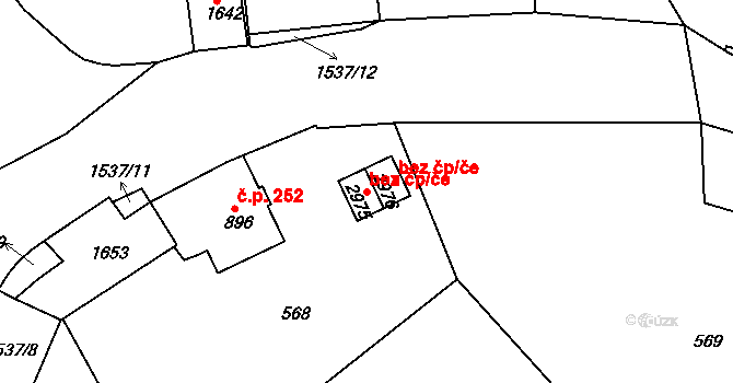 Český Krumlov 38392593 na parcele st. 2975 v KÚ Český Krumlov, Katastrální mapa