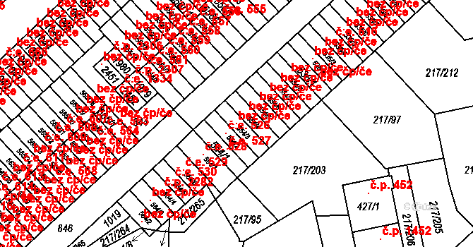 Sezimovo Ústí 47429593 na parcele st. 554/3 v KÚ Sezimovo Ústí, Katastrální mapa