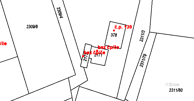 Kunčice pod Ondřejníkem 49906593 na parcele st. 2171 v KÚ Kunčice pod Ondřejníkem, Katastrální mapa