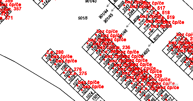 Pacov 50362593 na parcele st. 1061 v KÚ Pacov, Katastrální mapa