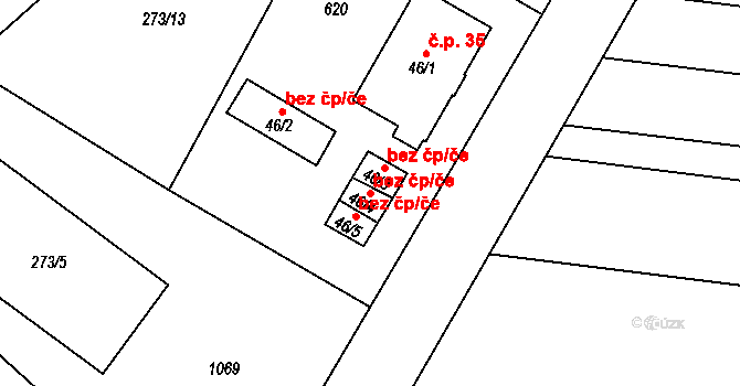 Lipník nad Bečvou 38134594 na parcele st. 46/4 v KÚ Trnávka u Lipníka nad Bečvou, Katastrální mapa