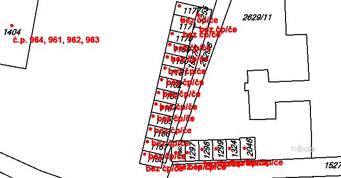 Polná 44504594 na parcele st. 1162 v KÚ Polná, Katastrální mapa