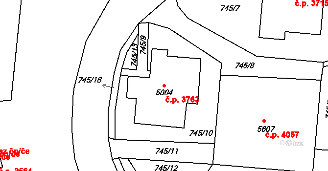 Jablonec nad Nisou 3763 na parcele st. 5004 v KÚ Jablonec nad Nisou, Katastrální mapa