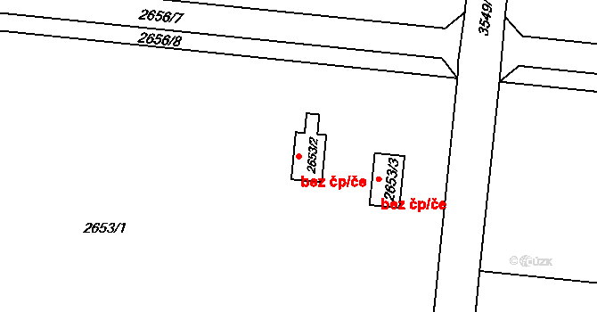 Holešov 41874595 na parcele st. 2653/2 v KÚ Holešov, Katastrální mapa