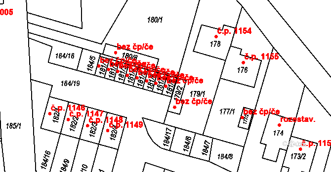 Hořovice 42111595 na parcele st. 181/8 v KÚ Velká Víska, Katastrální mapa