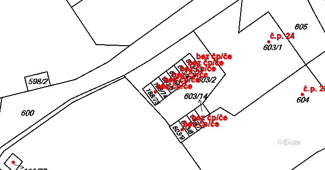 Teplice 49836595 na parcele st. 188/74 v KÚ Sobědruhy, Katastrální mapa