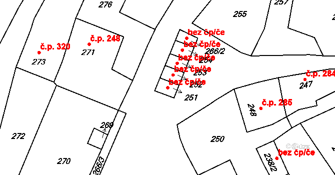 Horní Benešov 49975595 na parcele st. 251 v KÚ Horní Benešov, Katastrální mapa